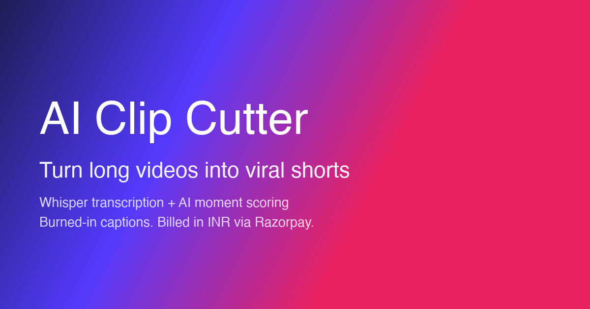 AI Clip Cutter
